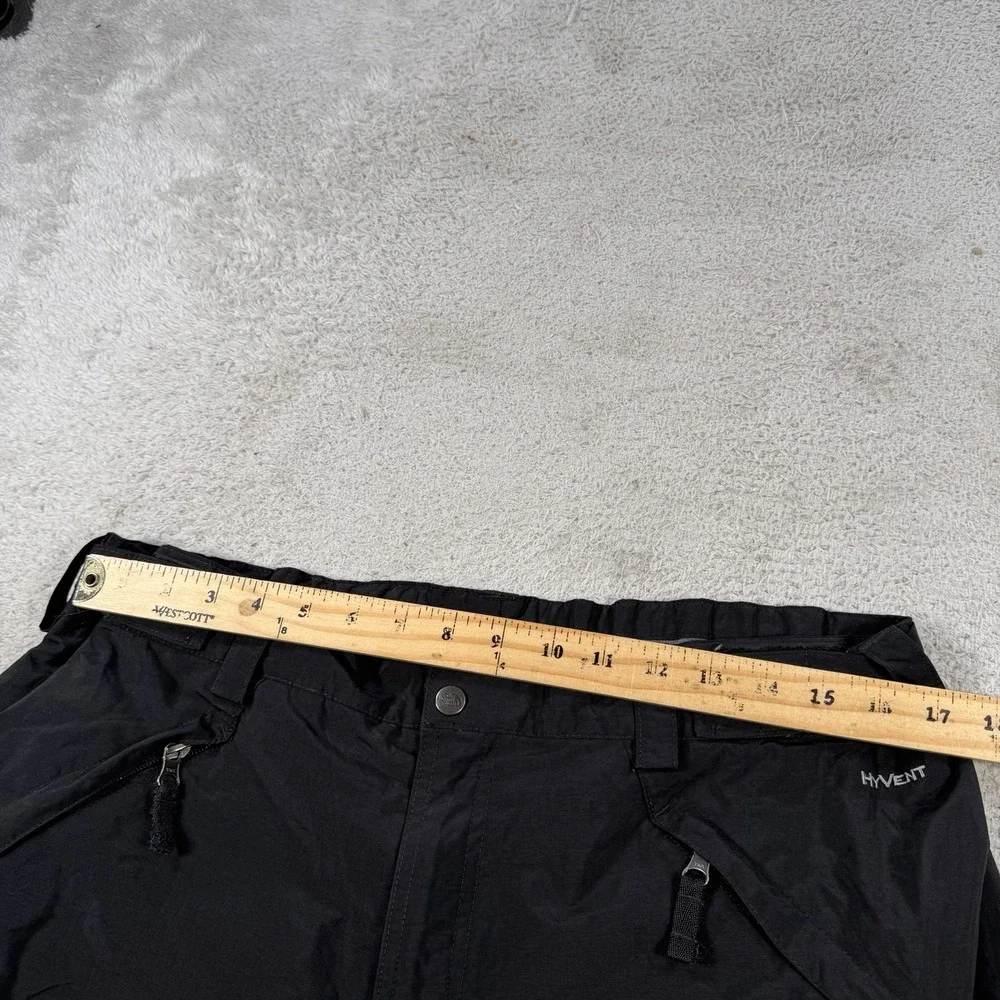 The North Face Pants Mens Large Short Black HyVent Rain Snow Waterproof Hiking